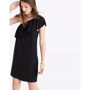 Madewell Silk One Shoulder Dress